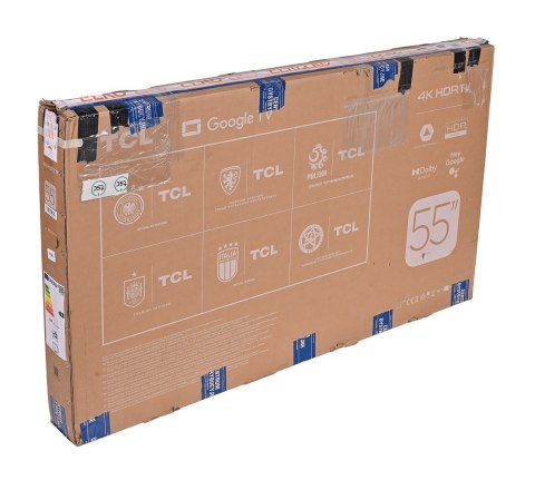 Telewizor TCL 55V6B LED 55'' 4K Ultra HD Google TV Dolby Audio DVB-T2 Czarny (WYPRZEDAŻ)