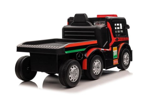 Auto Na Akumulator Mercedes + Naczepa XMX622B Światła LED Czerwony LCD LEAN CARS