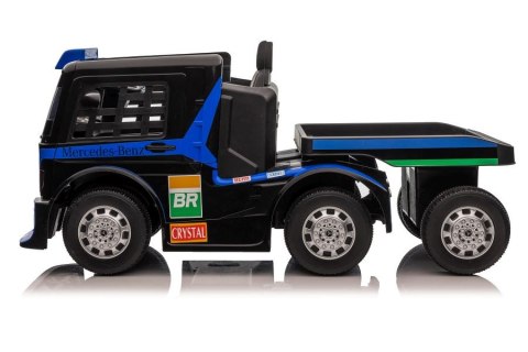 Auto Na Akumulator Ciężarówka Mercedes + Naczepa XMX622B Granatowy LCD LEAN CARS