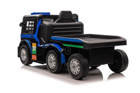 Auto Na Akumulator Ciężarówka Mercedes + Naczepa XMX622B Granatowy LCD LEAN CARS