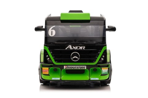 Auto Na Akumulator Ciężarówka Mercedes + Naczepa XMX622B Zielony LCD LEAN CARS