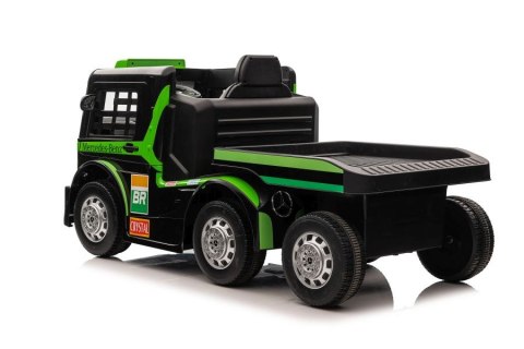 Auto Na Akumulator Ciężarówka Mercedes + Naczepa XMX622B Zielony LCD LEAN CARS