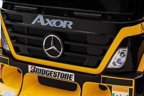Auto Na Akumulator Ciężarówka Mercedes + Naczepa XMX622B Żółty LCD LEAN CARS