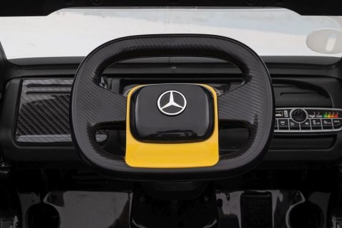Auto Na Akumulator Ciężarówka Mercedes + Naczepa XMX622B Żółty LCD LEAN CARS