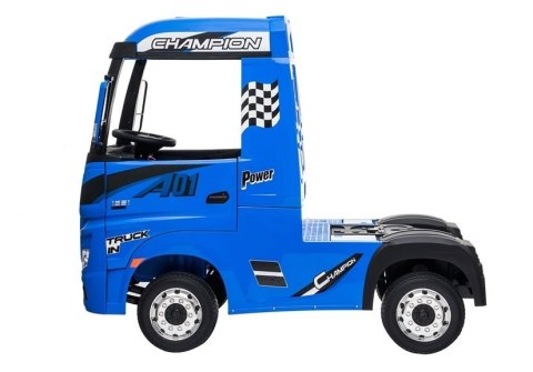 Auto Mercedes Actros Niebieski Lakierowany Ciężarówka Pilot LED MP4 LEAN CARS