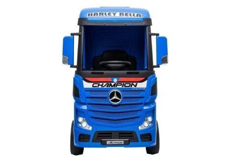 Auto Mercedes Actros Niebieski Lakierowany Ciężarówka Pilot LED MP4 LEAN CARS