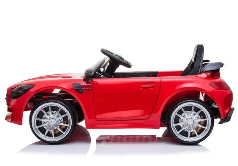 Auto na Akumulator Mercedes GTR Dla Dzieci Światła LED MP3 Czerwony LEAN CARS