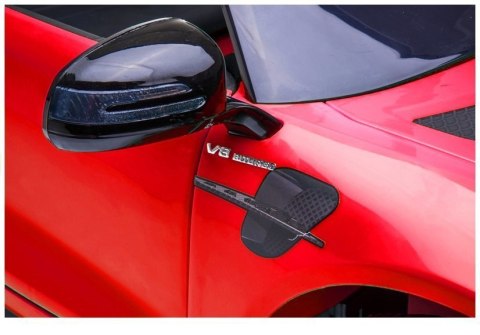 Auto na Akumulator Mercedes GTR Dla Dzieci Światła LED MP3 Czerwony LEAN CARS
