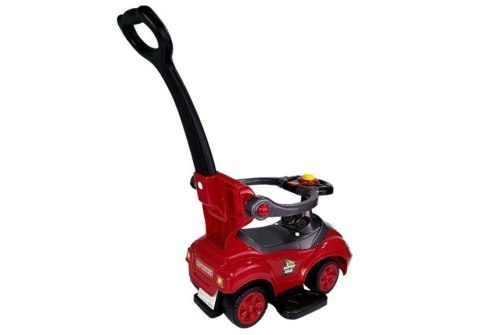 Jeździk z Pchaczem Dla Dzieci Mega Car 3w1 Piszczek Schowek Czerwony LEAN CARS