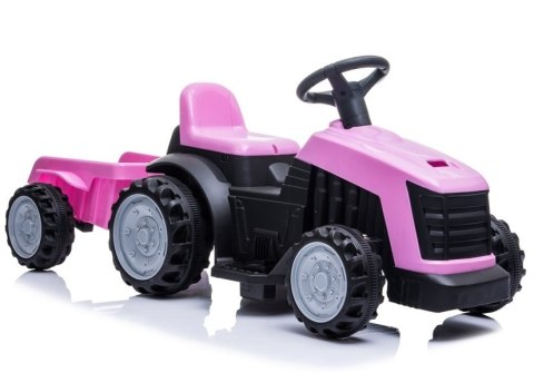 Traktor z Przyczepą na Akumulator TR1908T Różowy LEAN CARS