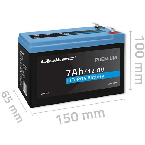 Akumulator LiFePO4 | 12.8V | 7Ah | 89.6Wh | BMS