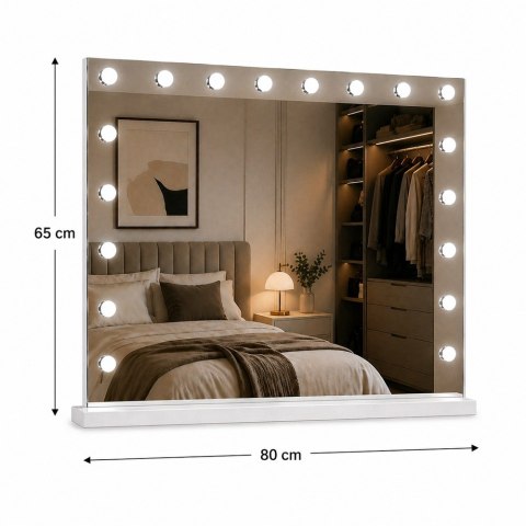 Lustro podświetlane LED HOLLYWOOD 80x65cm