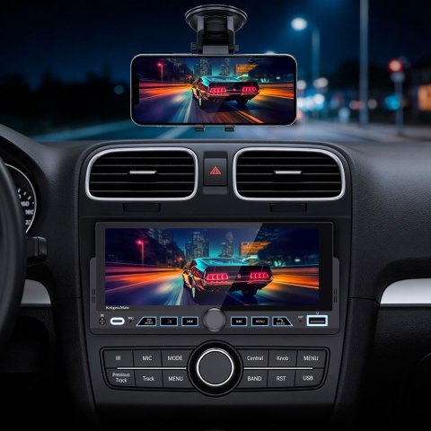 KRUGER&MATZ RADIO SAMOCHODOWE KM2017 CARPLAY/ANDROIDAUTO 1DIN