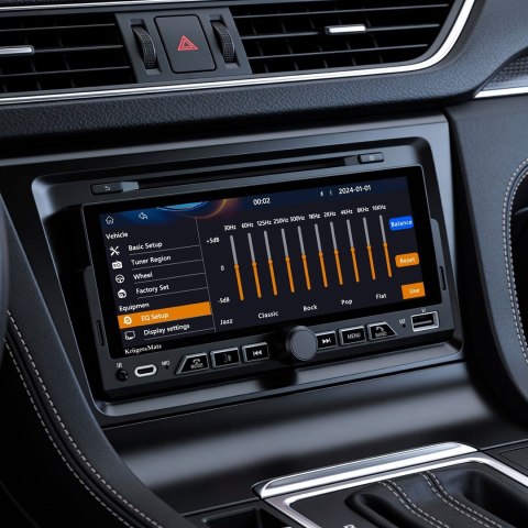 KRUGER&MATZ RADIO SAMOCHODOWE KM2017 CARPLAY/ANDROIDAUTO 1DIN