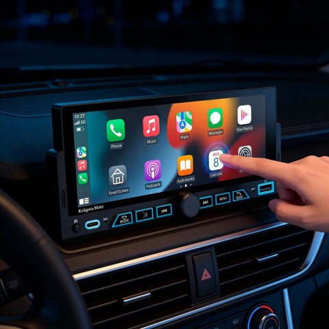KRUGER&MATZ RADIO SAMOCHODOWE KM2017 CARPLAY/ANDROIDAUTO 1DIN
