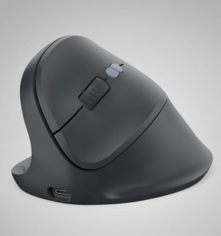 Mysz ergonomiczna EWM-600 czarna dla leworęcznych