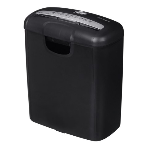 Activejet Niszczarka ASH-0601S, P-2, 10 l, pasek 6 mm, 6 kartek, czarna.
