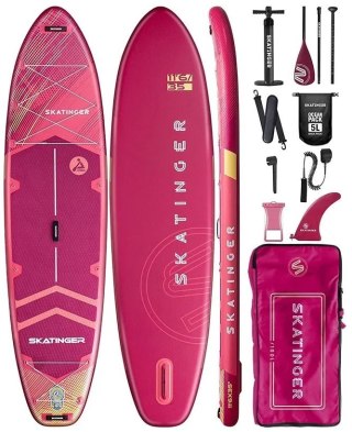 Deska SUP SKATINGER Prana Meteor Red 350x89x15 cm