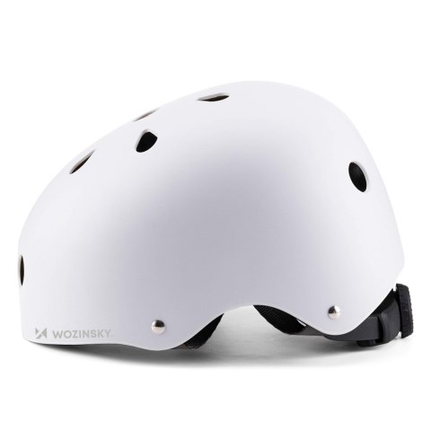 Kask rowerowy BMX hulajnoga lekki 48-52 cm - biały