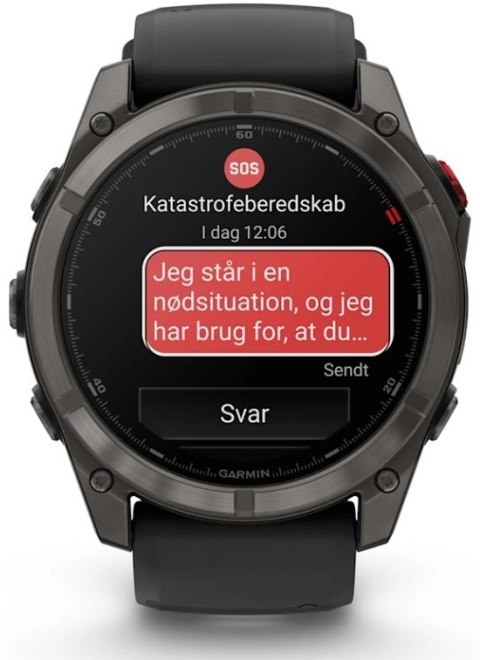 Zegarek sportowy Garmin Fenix 8 AMOLED 51mm Czarny