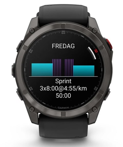 Zegarek sportowy Garmin Fenix 8 AMOLED 51mm Czarny