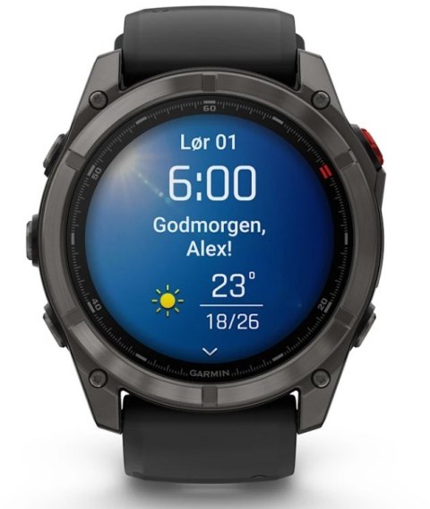 Zegarek sportowy Garmin Fenix 8 AMOLED 51mm Czarny