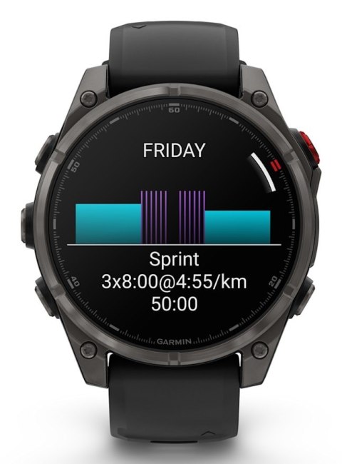 Zegarek sportowy Garmin fenix 8 PRO 47mm AMOLED Sapphire Carbon Gray