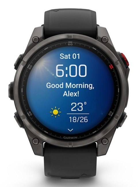Zegarek sportowy Garmin fenix 8 PRO 47mm AMOLED Sapphire Carbon Gray