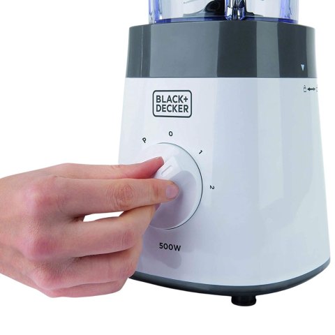 Blender kielichowy Black+Decker BXJB500E 500W | 1,5l | 2 poziomy prędkości | 210 x 200 x 430 mm