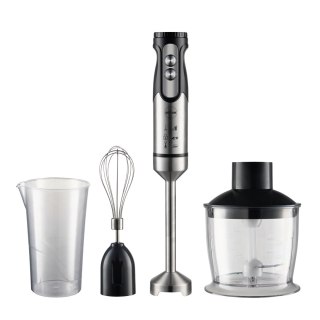 ELDOM BLENDER WIELOFUNKCYJNY BL250 VEXI 800W CZARNO-SREBRNY METALOWA KOŃCÓWKA DO ROZDRABNIANIA, POJEMNIK Z NOŻEM SIEKAJĄCYM O