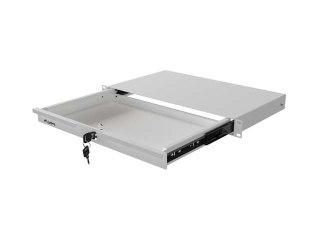 Szuflada do szaf 19" 1U 270mm szara 1U/483X270MM UDŹWIG DO 30KG