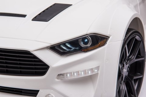 Auto Na Akumulator Ford Mustang GT Drift SX2038 Pilot Świtła LED MP3 Biały LEAN CARS