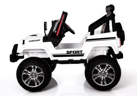 Auto na Akumulator S2388 Pilot Światła LED Radio Jeep Biały 4x45W LEAN CARS