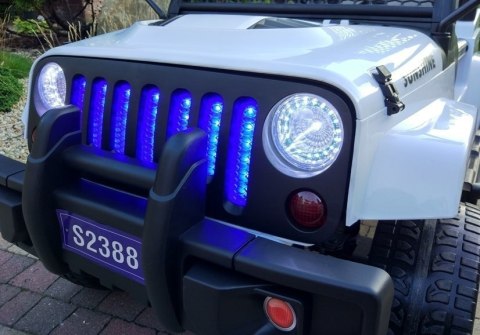 Auto na Akumulator S2388 Pilot Światła LED Radio Jeep Biały 4x45W LEAN CARS