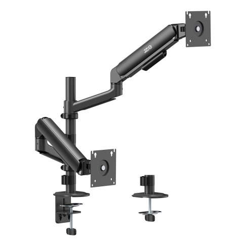 ERGO OFFICE UCHWYT / WIESZAK NA 2 MONITORY, SPRĘŻYNA GAZOWA, 17"-32", 1-10KG, CZARNY MAT, ER-692 B