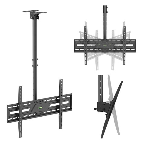 MACLEAN UCHWYT / WIESZAK SUFITOWY DLA TV, MAX. OBCIĄŻENIE 50KG, 37-86", MAX VESA 600X400 MC-173
