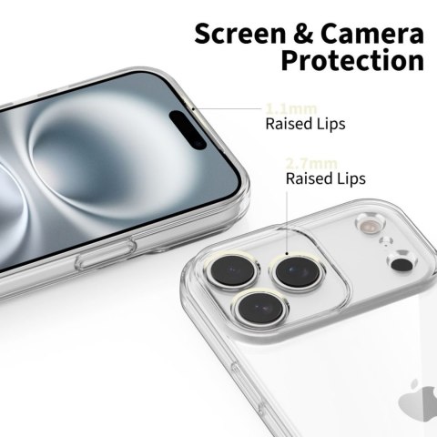 Etui pokrowiec case na iPhone 17 Pro Max FlexAir - przezroczysty