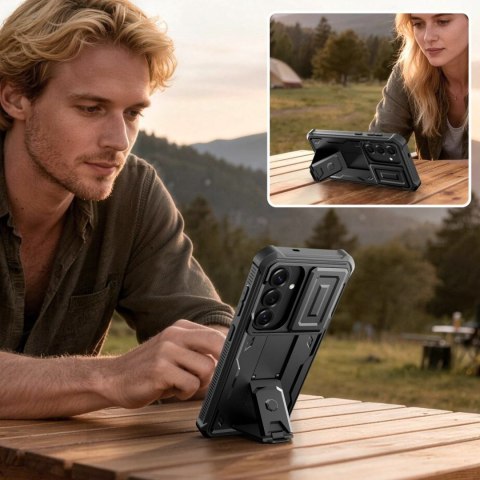 Etui pokrowiec na Samsung Galaxy S26 Kevlar Cam+ - czarny