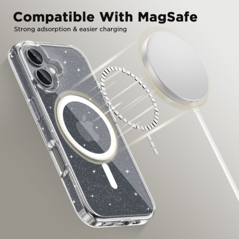 Etui pokrowiec na iPhone 16 FlexAir Hybrid MagSafe - przezroczysty