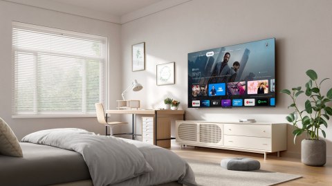 Telewizor TCL 65P69K LED 65'' 4K Ultra HD Google TV Dolby Atmos DVB-T2 Czarny (WYPRZEDAŻ)