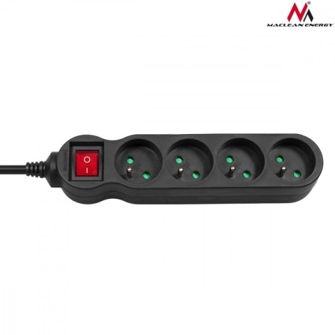 Listwa zasilająca 4g 1,4m MCE180 2300W czarna