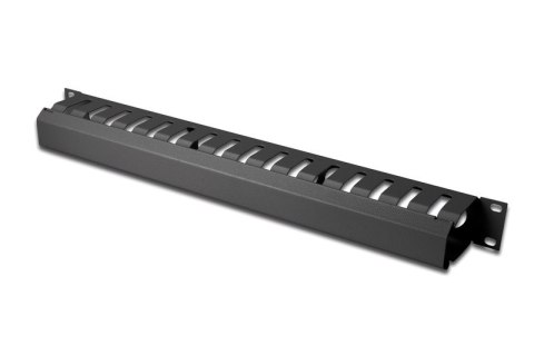 Organizer kablowy, dukt 19'' 1U, W/40xG/70, czarny (RAL 9005)