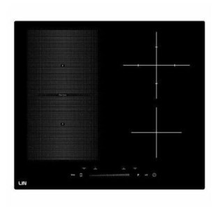 Płyta indukcyjna LIN LI-B47221 45 cm | 2 pola | PowerBoost | timer | czarny