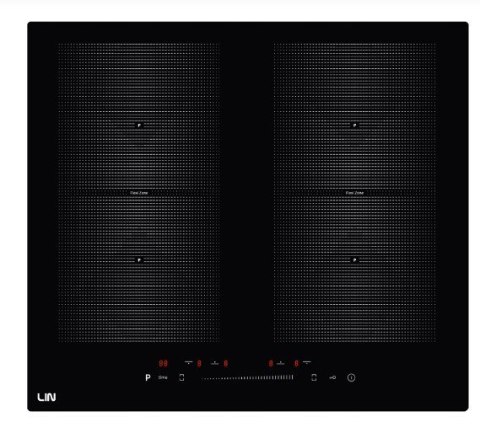 Płyta indukcyjna LIN LI-B47222 45 cm | 2 pola | PowerBoost | timer | czarny