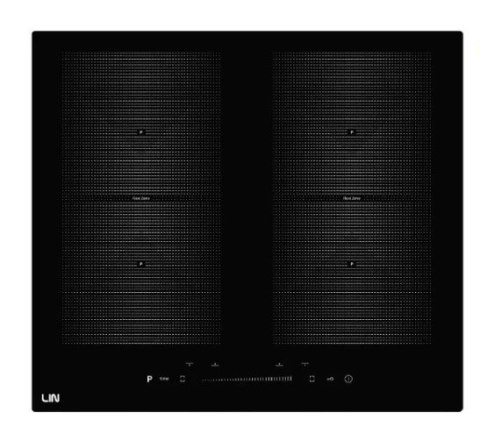 Płyta indukcyjna LIN LI-B47222 45 cm | 2 pola | PowerBoost | timer | czarny