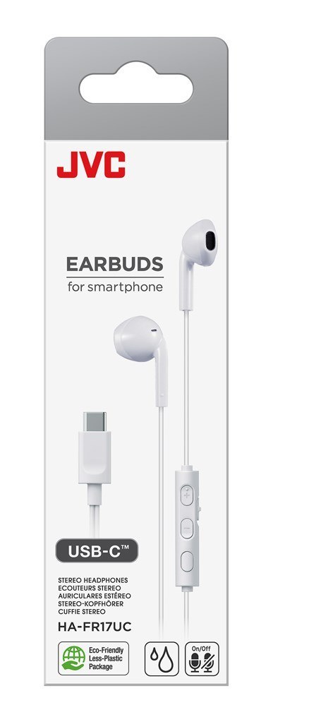 Słuchawki douszne JVC HA-FR17UC USB-C Białe