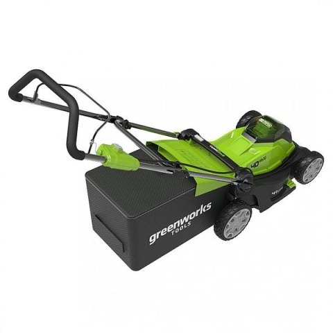 40V Kosiarka 41cm GREENWORKS G40LM41K4 - Zestaw ładowarka + akumulator 4Ah - 2504707UB