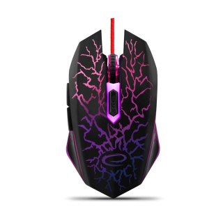 Mysz Esperanza Lightning EGM211R (optyczna; 2400 DPI; kolor czarny)