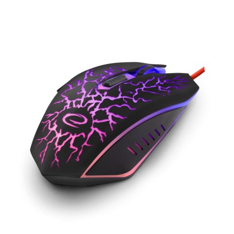 Mysz Esperanza Lightning EGM211R (optyczna; 2400 DPI; kolor czarny)