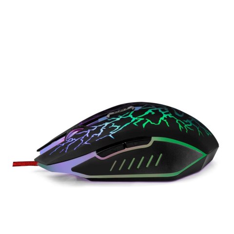 Mysz Esperanza Lightning EGM211R (optyczna; 2400 DPI; kolor czarny)